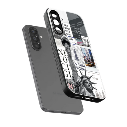 NY Dream sleek samsung galaxy a37 5g cover with tempered glass back and TPU edges