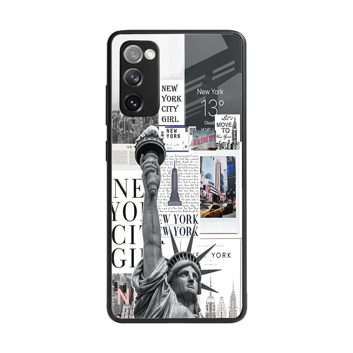 NY Dream back phone cover | glass case for samsung galaxy s20 fe