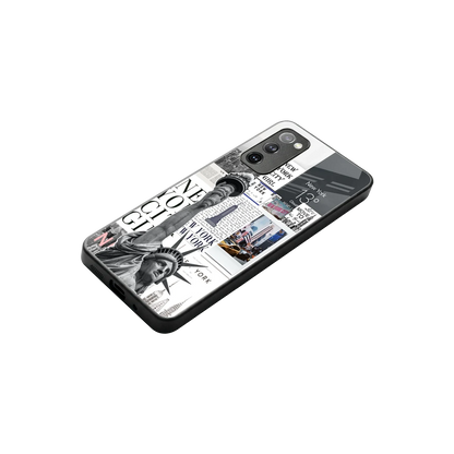 NY Dream stylish phone case for samsung galaxy s20 fe | glossy glass and slim fit