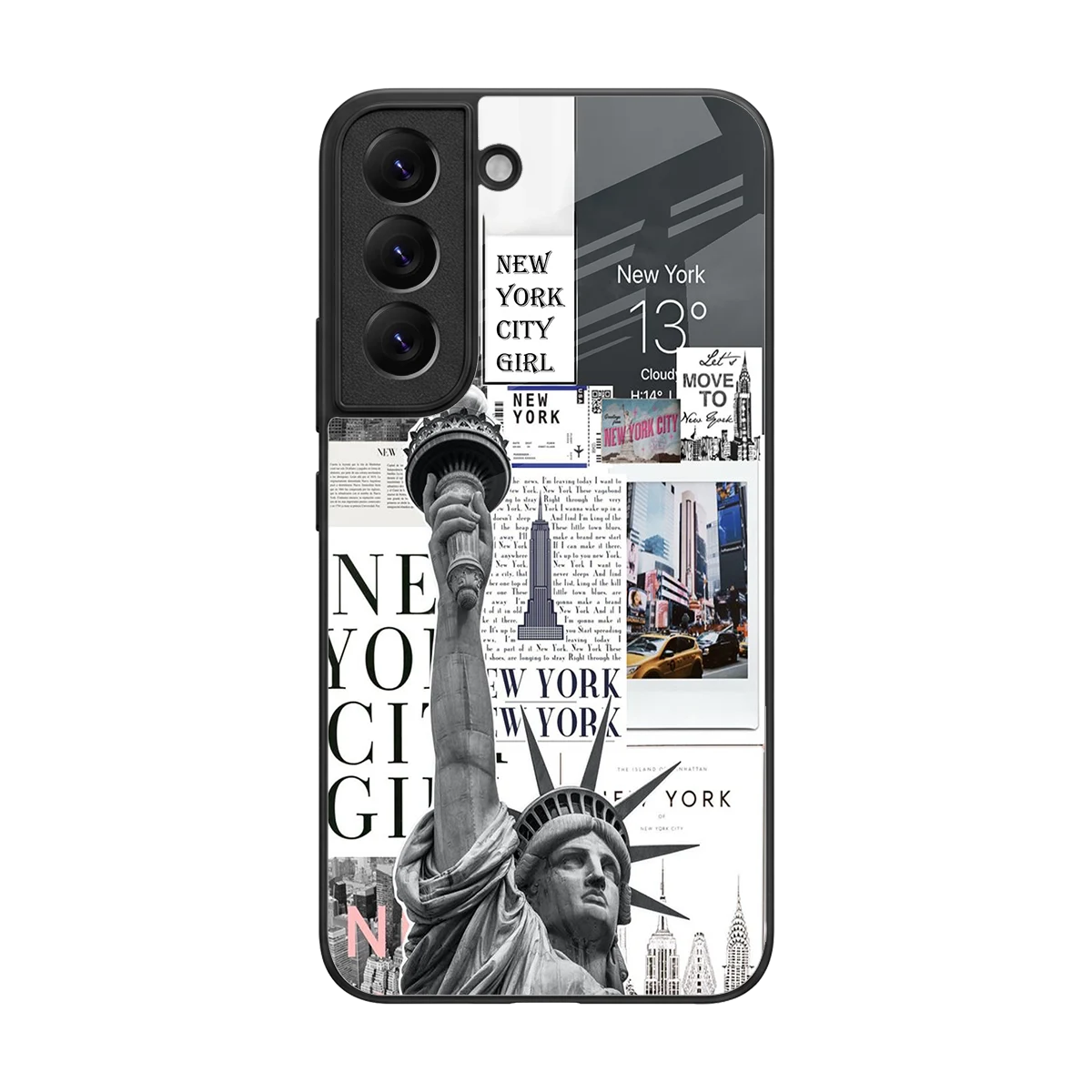 NY Dream back phone cover | glass case for samsung galaxy s22
