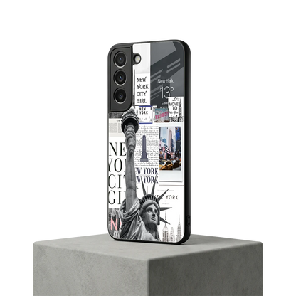 NY Dream samsung galaxy s22 mobile cover | shockproof glass phone case