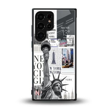 NY Dream back phone cover | glass case for samsung galaxy s23 ultra