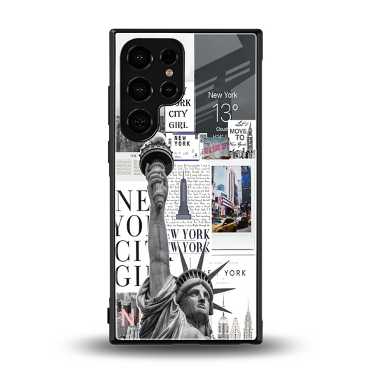 NY Dream back phone cover | glass case for samsung galaxy s23 ultra