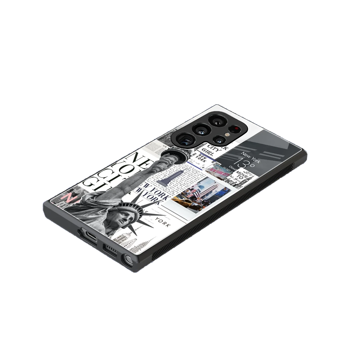 NY Dream stylish phone case for samsung galaxy s23 ultra | glossy glass and slim fit