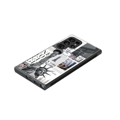 NY Dream stylish phone case for samsung galaxy s23 ultra | glossy glass and slim fit