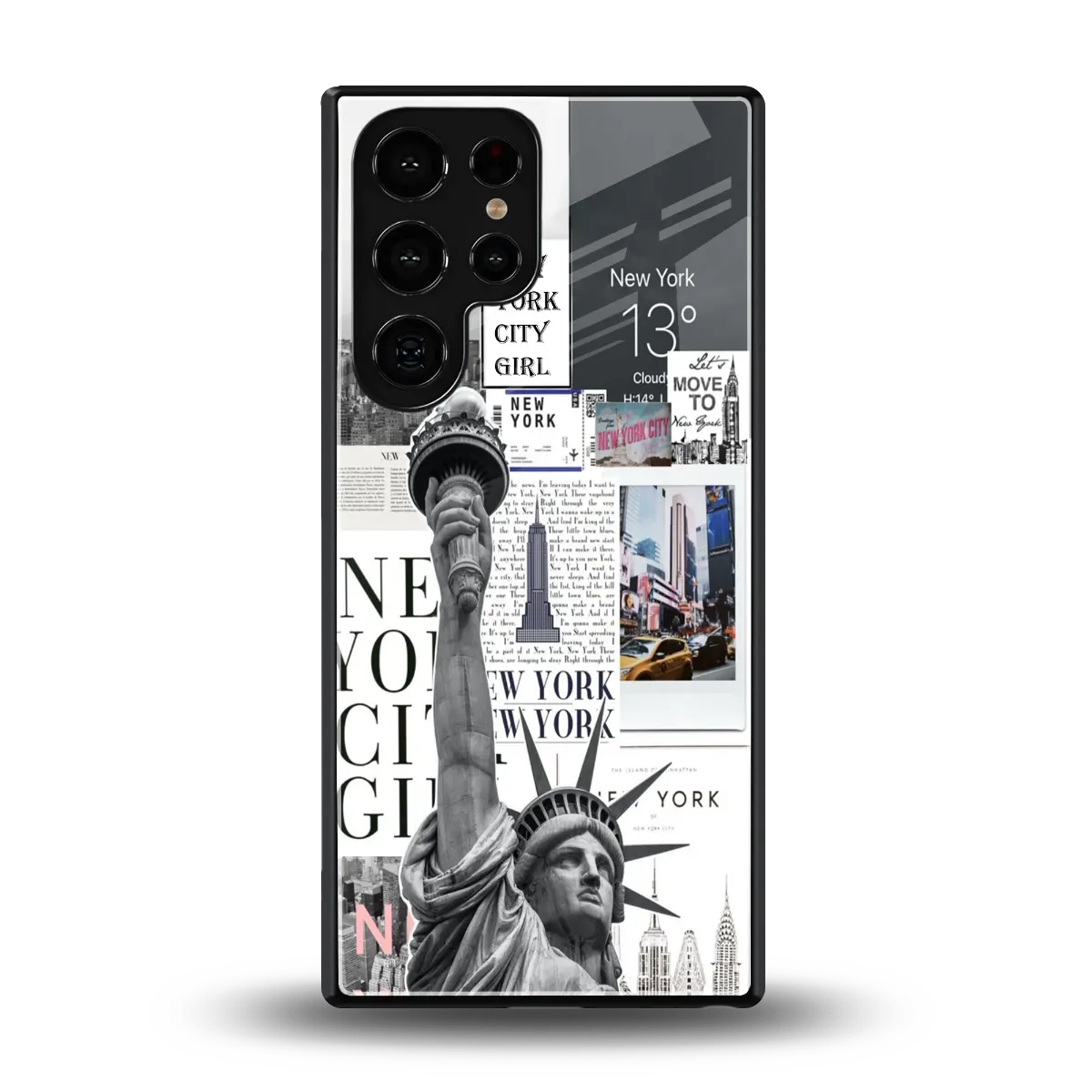 NY Dream back phone cover | glass case for samsung galaxy s25 ultra