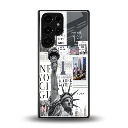 NY Dream back phone cover | glass case for samsung galaxy s25 ultra