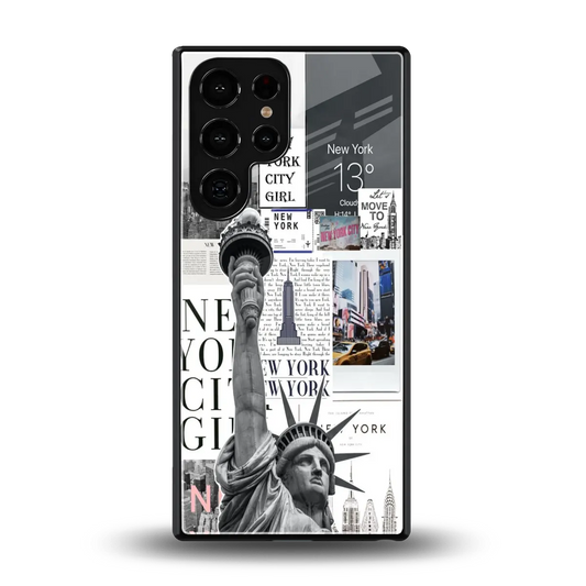 NY Dream back phone cover | glass case for samsung galaxy s26 ultra