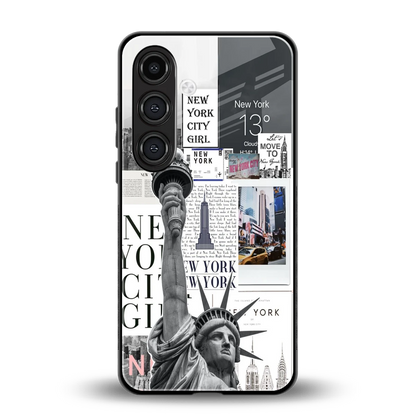 NY Dream back phone cover | glass case for samsung galaxy s23 fe