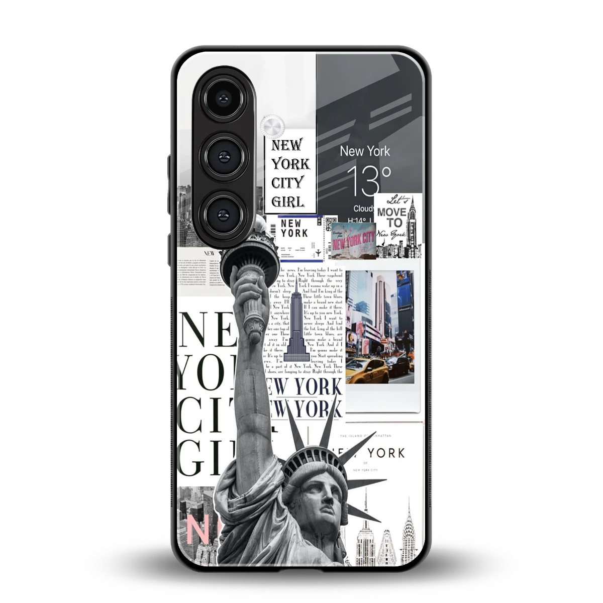NY Dream back phone cover | glass case for samsung galaxy s23 plus