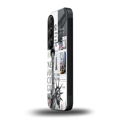 NY Dream samsung galaxy s24 mobile cover | shockproof glass phone case