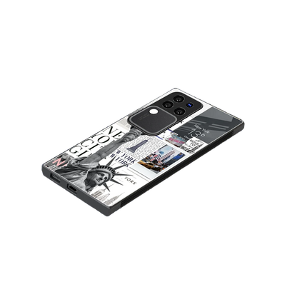 NY Dream stylish phone case forvivo v30 pro | glossy glass and slim fit