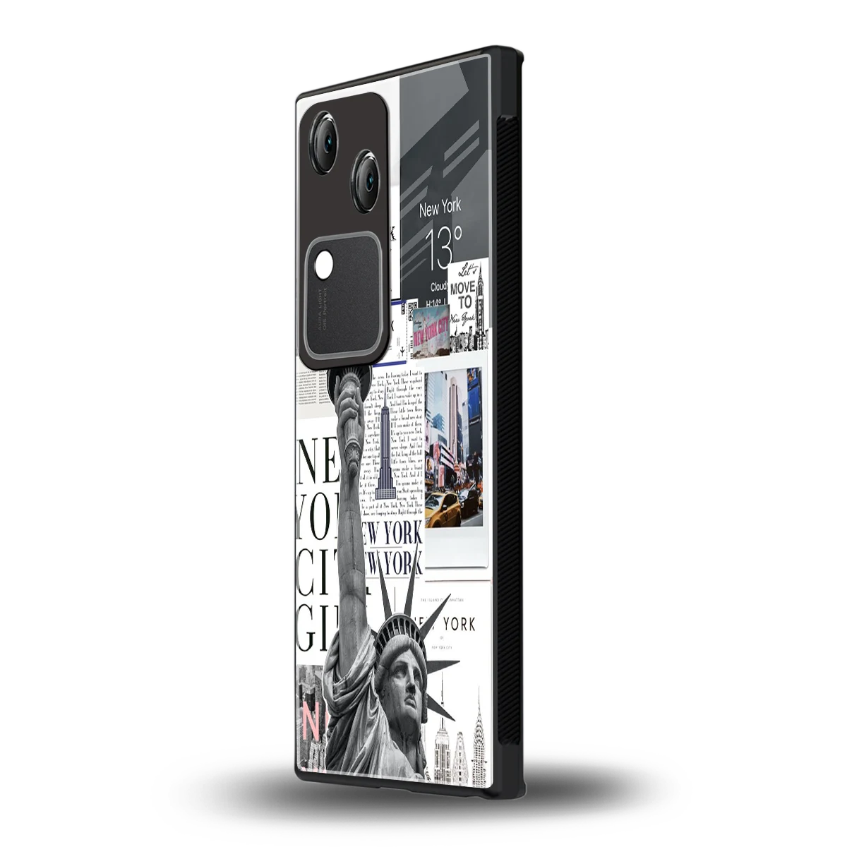 NY Dream vivo v30 mobile cover | shockproof glass phone case