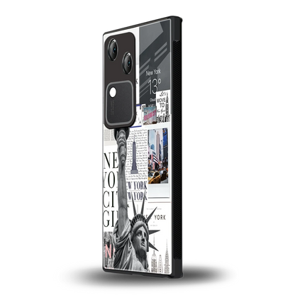 NY Dream vivo v30 mobile cover | shockproof glass phone case