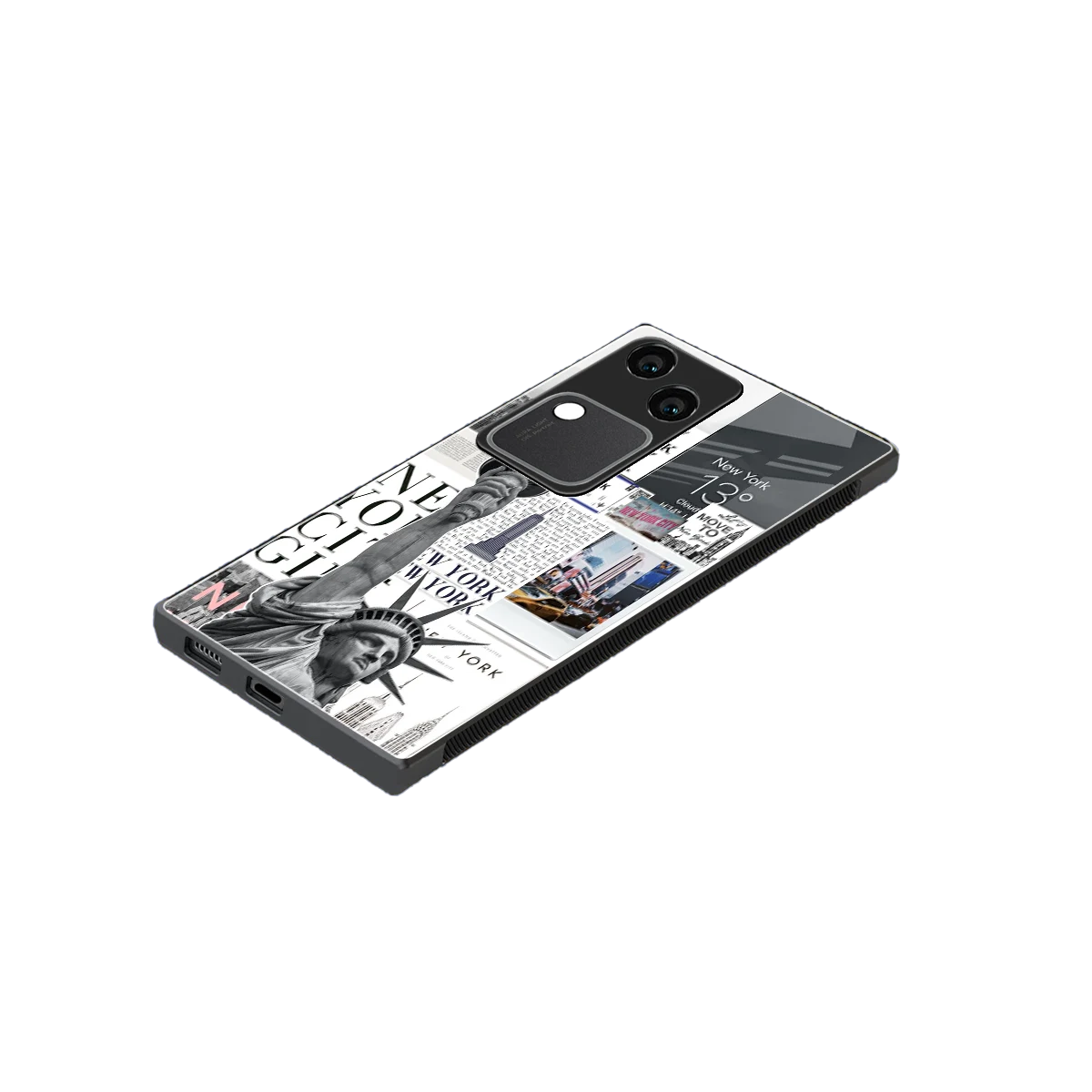 NY Dream stylish phone case for vivo v30 | glossy glass and slim fit