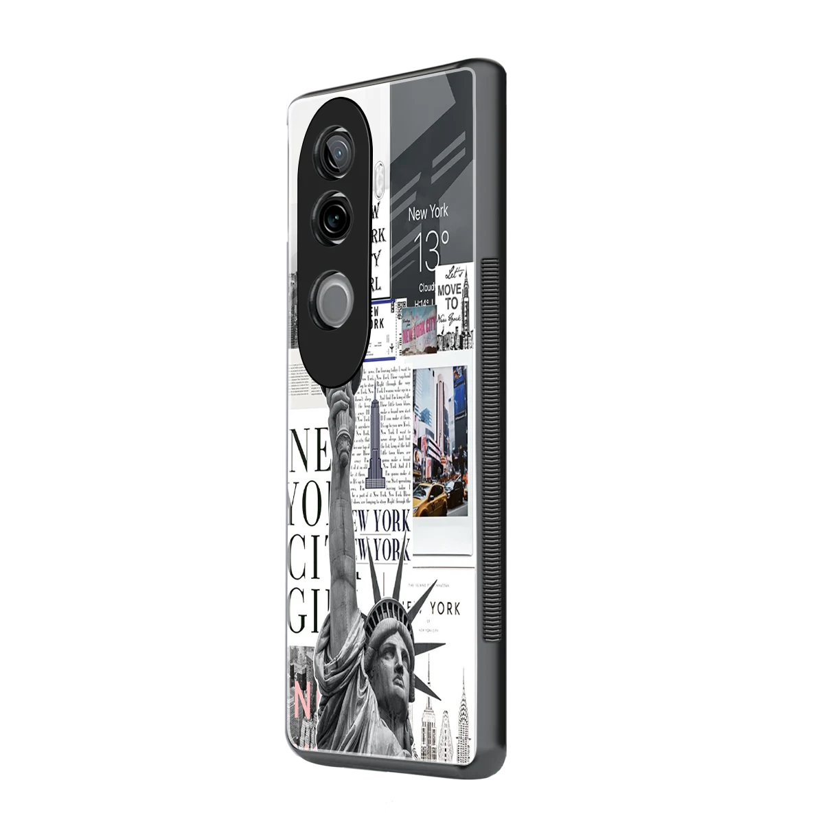 NY Dream vivo v40e mobile cover | shockproof glass phone case