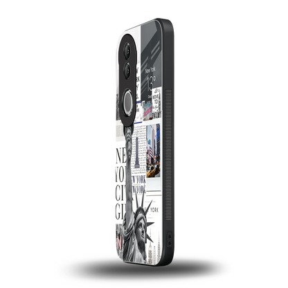 NY Dream vivo v50 mobile cover | shockproof glass phone case