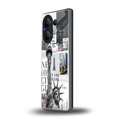 NY Dream vivo v60 mobile cover | shockproof glass phone case