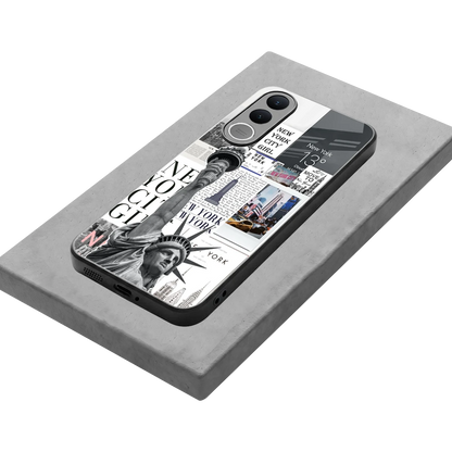 NY Dream stylish phone case for vivo v70 fe | glossy glass and slim fit
