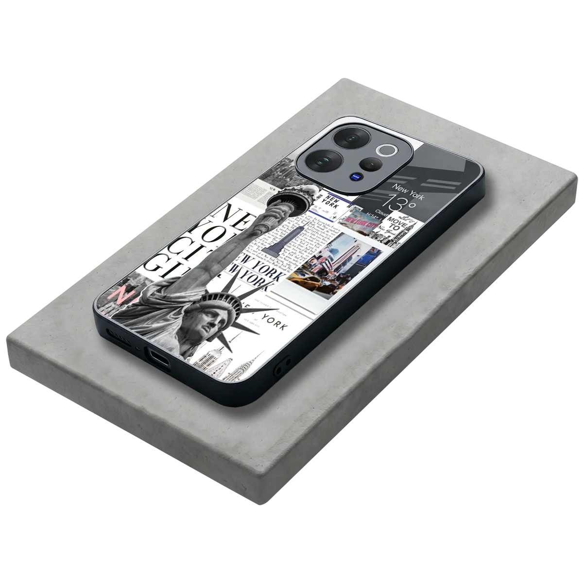 NY Dream stylish phone case for vivo v70 elite | glossy glass and slim fit