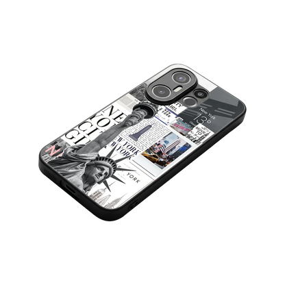 NY Dream stylish phone case for vivo x200 fe | glossy glass and slim fit