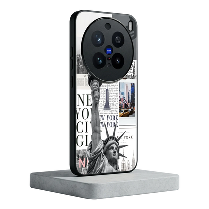 NY Dream vivo x200 pro mobile cover | shockproof glass phone case