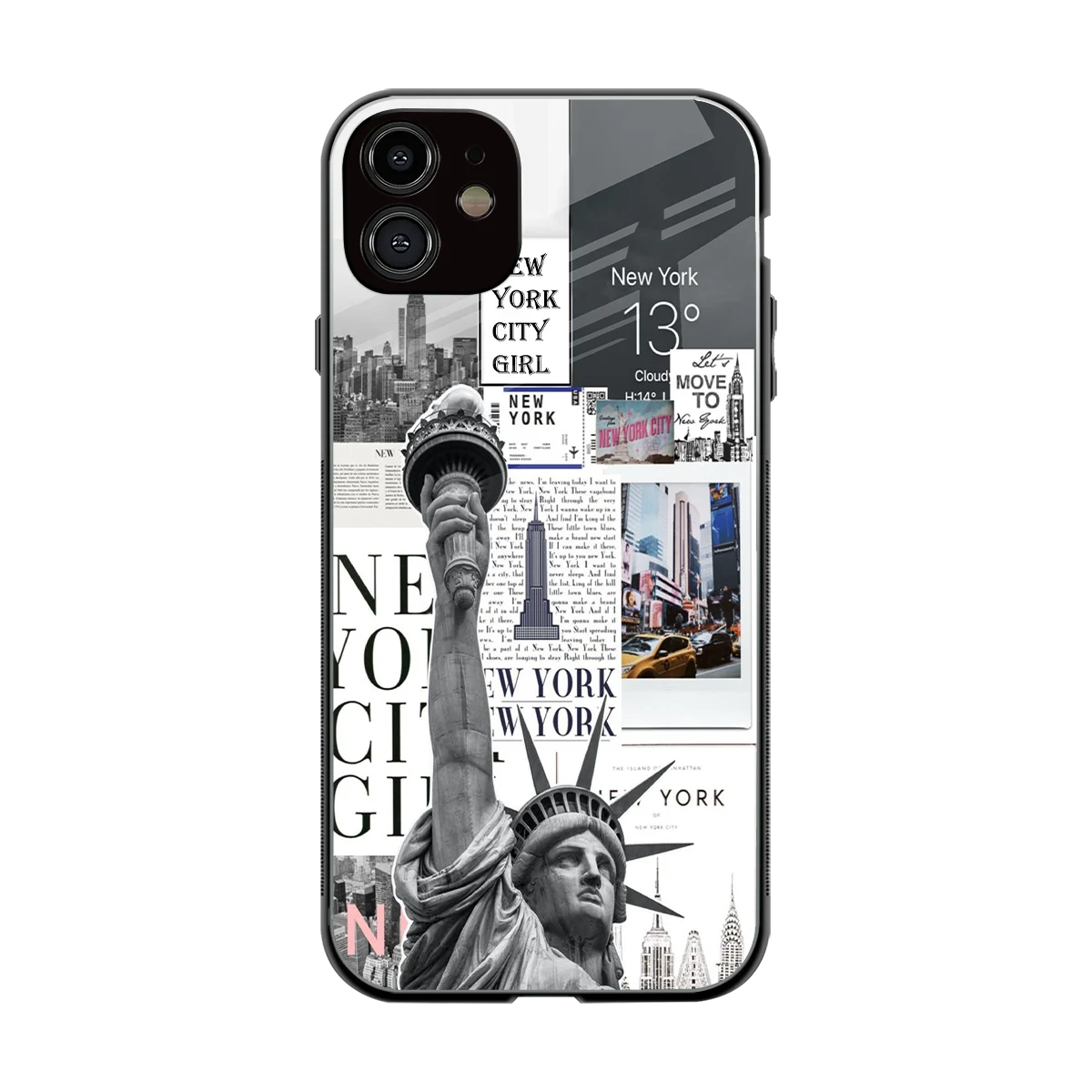NY Dream back phone cover | glass case for iphone 12