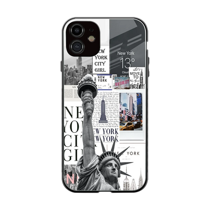 NY Dream back phone cover | glass case for iphone 12