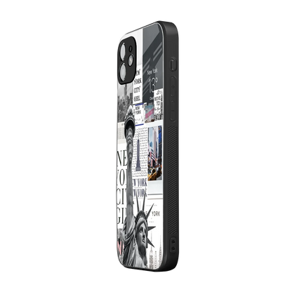 NY Dream iphone 12 mobile cover | shockproof glass phone case