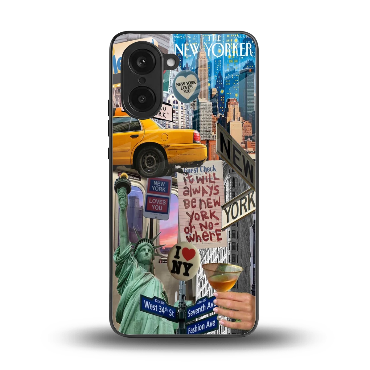 NY Forever back phone cover | glass case for oneplus nord ce5 5g