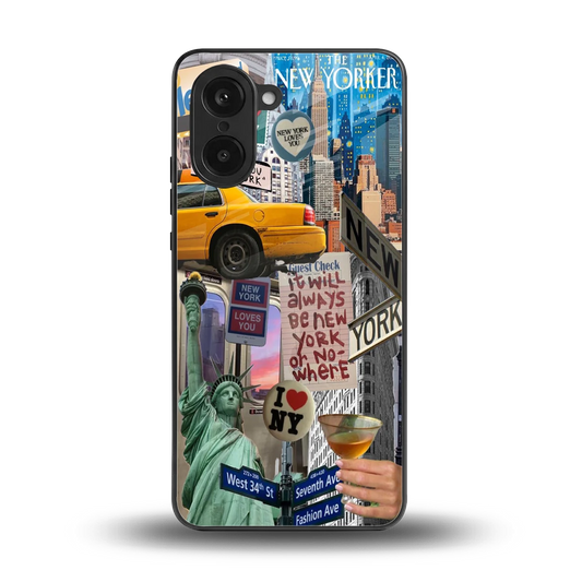 NY Forever back phone cover | glass case for oneplus nord ce5 5g