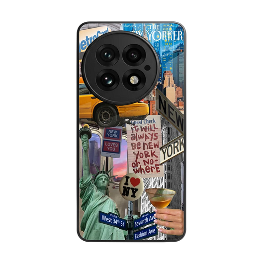 NY Forever back phone cover | glass case for oneplus 13