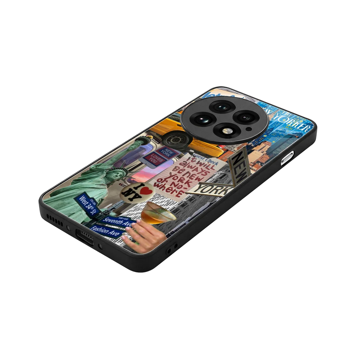 NY Forever stylish phone case for oneplus 13 | glossy glass and slim fit