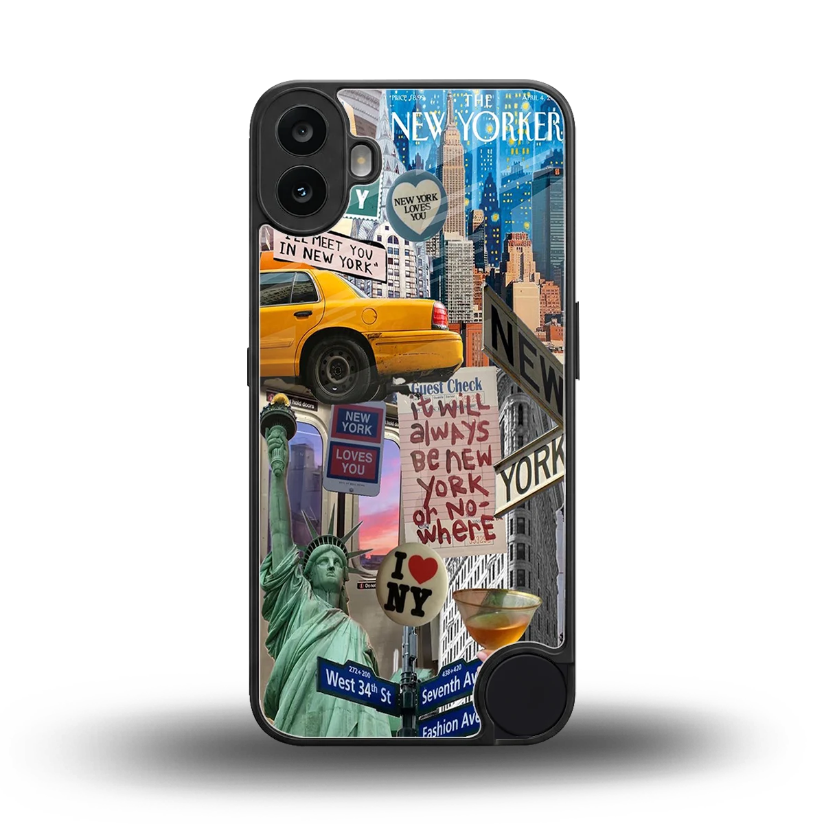 NY Forever back phone cover | glass case for cmf nothing phone 1