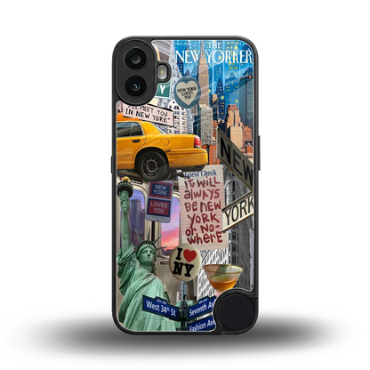 NY Forever back phone cover | glass case for cmf nothing phone 1