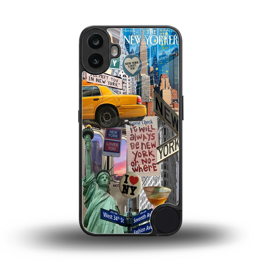NY Forever back phone cover | glass case for cmf nothing phone 1