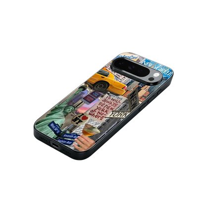 NY Forever stylish phone case for google pixel 10 pro xl | glossy glass and slim fit