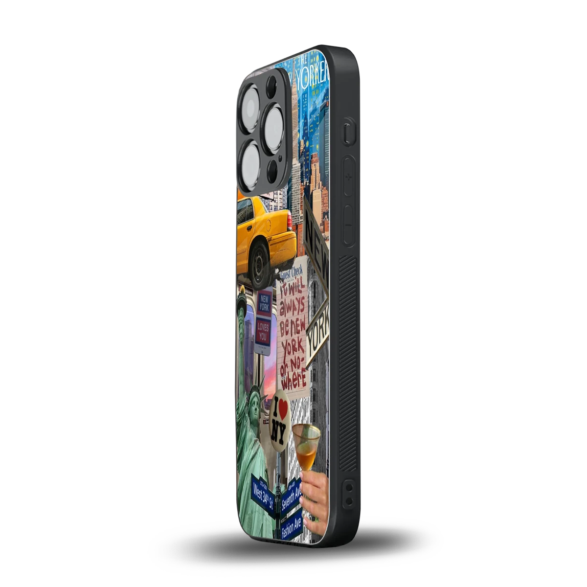 NY Forever iphone 16 pro mobile cover | shockproof glass phone case