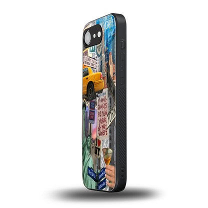 NY Forever iphone 16e mobile cover | shockproof glass phone case