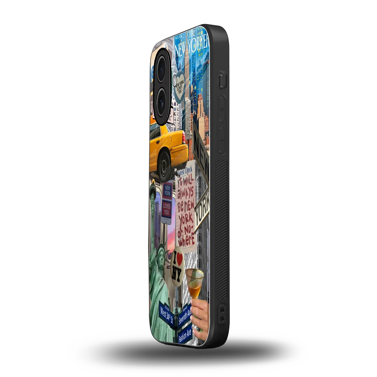 NY Forever iphone 17 mobile cover | shockproof glass phone case