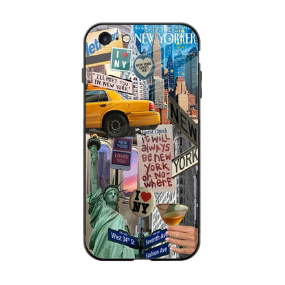 NY Forever back phone cover | glass case for iphone 6s