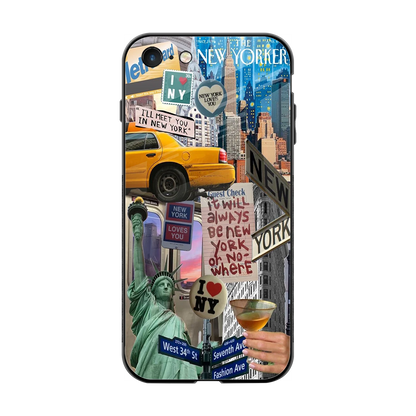 NY Forever back phone cover | glass case for iphone 7