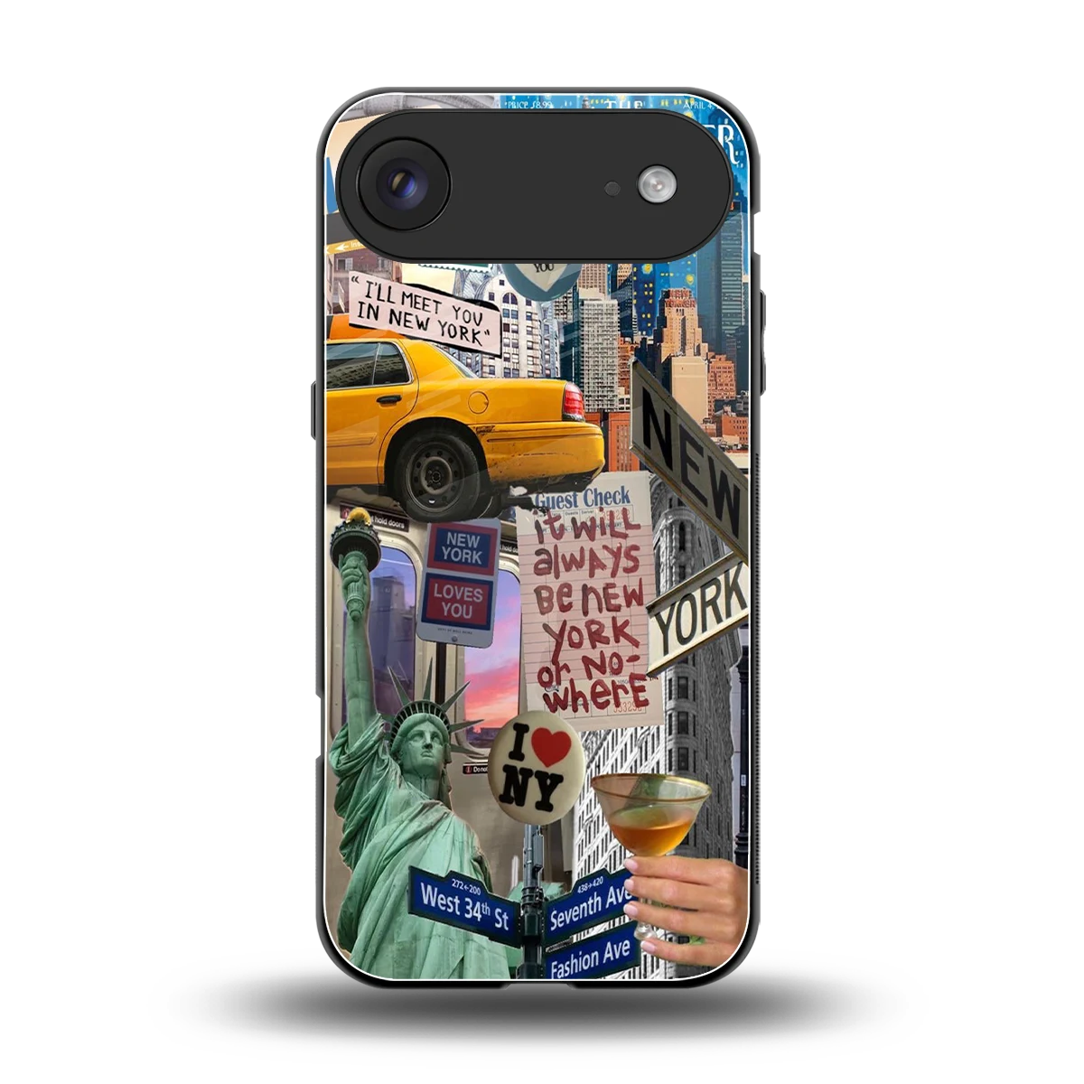 NY Forever back phone cover | glass case for iphone air