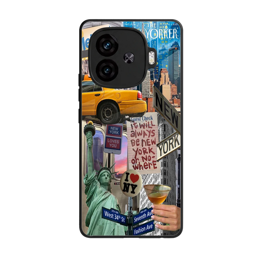 NY Forever back phone cover | glass case for iqoo neo 10r 5g