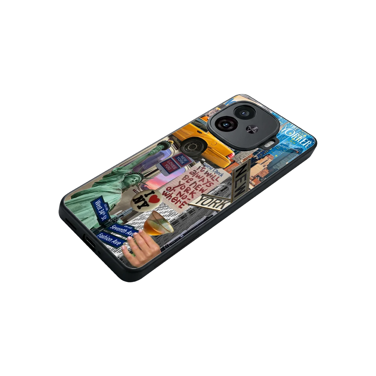 NY Forever stylish phone case for iqoo neo 10r 5g | glossy glass and slim fit