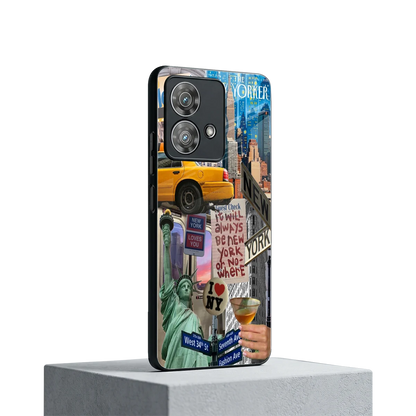 NY Forever motorola edge 40 neo 5g mobile cover | shockproof glass phone case