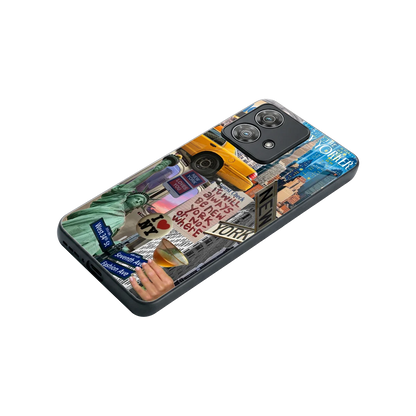 NY Forever stylish phone case for motorola edge 40 neo 5g | glossy glass and slim fit