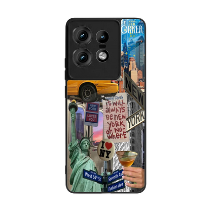 NY Forever back phone cover | glass case for motorola edge 50 pro