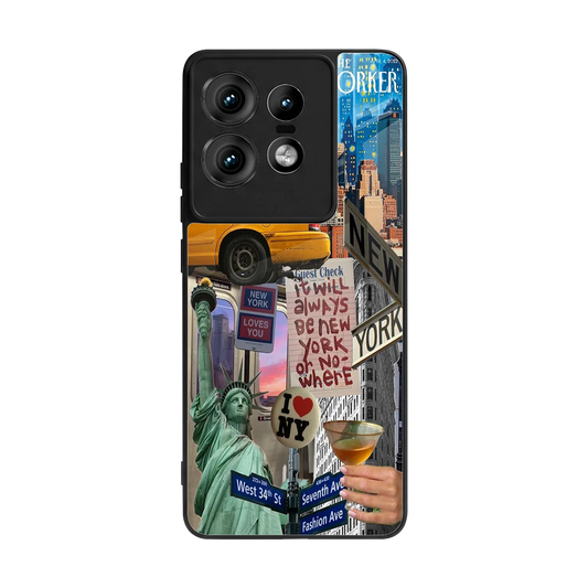 NY Forever back phone cover | glass case for motorola edge 50 pro