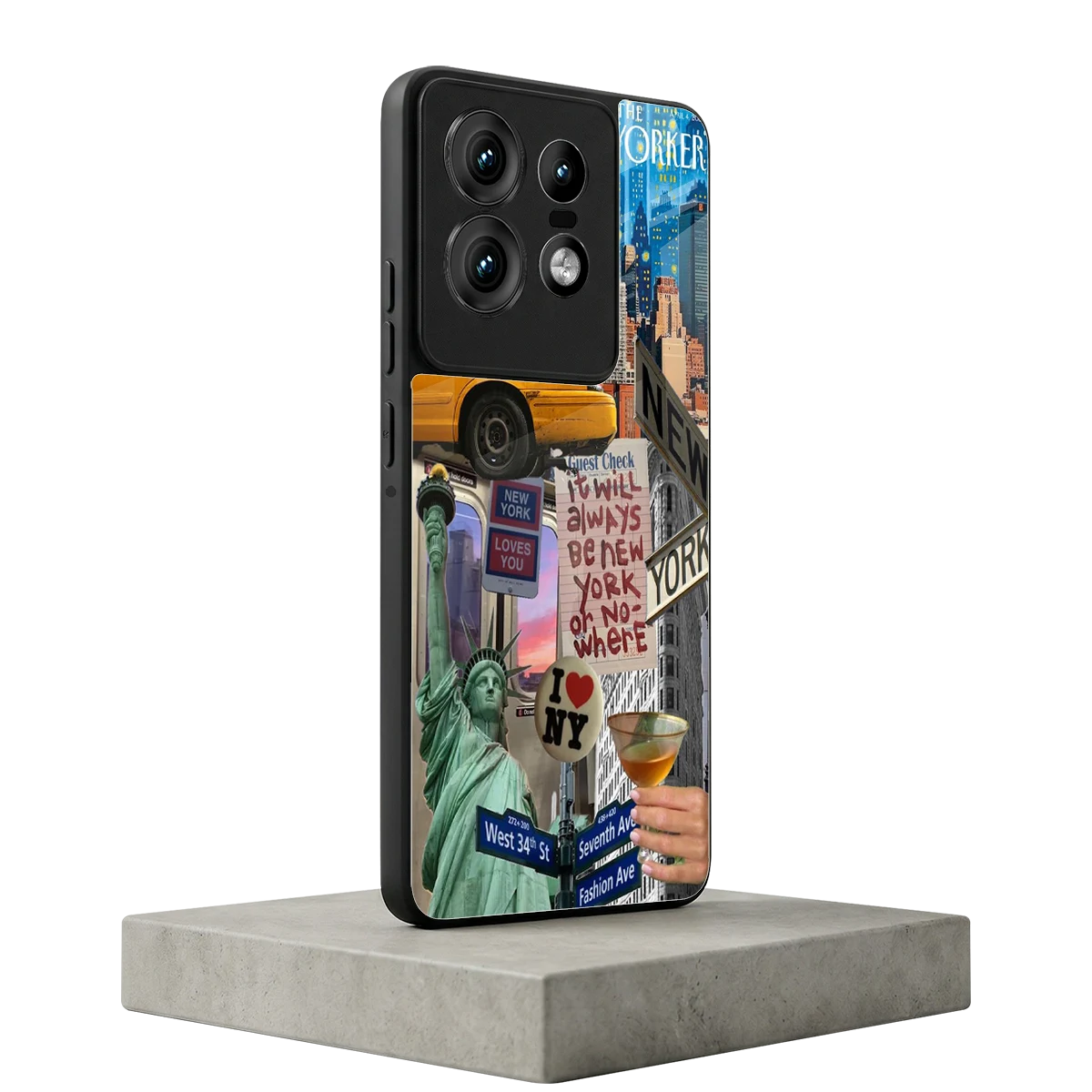NY Forever motorola edge 50 pro mobile cover | shockproof glass phone case